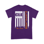 Scotstee Shop - The Land Cleveland With CLE American Flag 4th Of July Shirt Cleveland Shirts