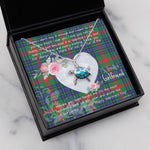 Sea Turtle Necklace Gift for My Beautiful Girlfriend Valentines Necklace Clan Aiton Ancient Tartan Blue Turtle Necklace