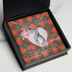 Rising Phoenix Necklace - Valentine Necklace Clan Crosby Tartan Gift for Girlfriend, Gift for My Wife Rising Phoenix Necklace