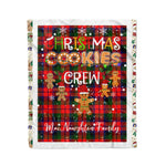 Personalized Gift Tartan Plaid Blanket Clan MacNaughton With Christmas Cookie Baking Crew Christmas Gift Blanket, Plaid Blanket, Christmas Fleece Blanket, Christmas Blanket, Tartan Blanket, Scottish Blanket, Scotland Blanket, Family Name Blanket, Custom Blanket, Personalized Blanket