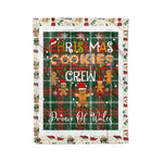 Personalized Gift Tartan Plaid Blanket Clan Prince Of Wales With Christmas Cookie Baking Crew Christmas Gift Blanket, Plaid Blanket, Christmas Fleece Blanket, Christmas Blanket, Tartan Blanket, Scottish Blanket, Scotland Blanket, Family Name Blanket, Custom Blanket, Personalized Blanket