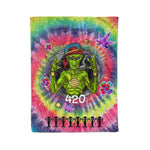Scotstee Shop - Scotstee Shop Blanket Alien Gangsta Rapper Space UFO Rainbow Hippie Fleece Blanket