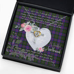 Gift For My Beautiful Girlfriend Necklace Valentine Necklace Clan MacCallum of Berwick Tartan Cross Dancing Necklace Scottish Tartan Jewelry