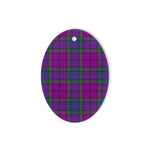 Wardlaw Tartan Oval Ornaments, Christmas Tree Ornament, Plaid Christmas Ornaments, Ceramic Oval Christmas Tree Decoration, Tartan Oval Ornaments, Christmas Tree Ornament, Plaid Christmas Ornaments, Ceramic Oval Christmas Tree Decoration