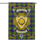 House Flag - Arnott Irish Shield Celtic Cross Tartan Garden Flag St Patrick's Day Garden Flag