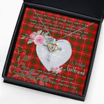 Gift For My Beautiful Girlfriend Necklace Valentine Necklace Clan Prince of Rothesay Tartan Cross Dancing Necklace Scottish Tartan Jewelry