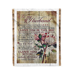 Scotstee Shop - Fleece Blanket - Cute Letter To Husband Lovely Father Day Gift Fleece Blanket
