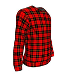 Scotstee Shop Tartan Plaid Sweatshirt, plaid sweatshirt, christmas sweatshirt, christmas sweatshirt womens, mens christmas sweatshirt, buffalo plaid sweatshirt,Clan Wallace Hunting - Red Sweatshirt
