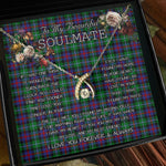 To My Beautiful Soulmate Necklace In Your Eyes I Have Found My Home Clan Calder Tartan Wishbone Dancing Necklace