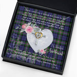 Gift For My Beautiful Girlfriend Necklace Valentine Necklace Clan Baird Tartan Cross Dancing Necklace Scottish Tartan Jewelry