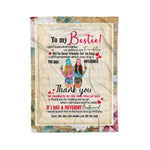 Scotstee Shop - Fleece Blanket - Bestie Gifts Letter To My Bestie Thank You Fleece Blanket