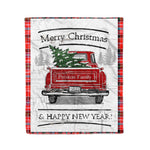 Tartan Blanket Vintage Red Truck with Christmas Tree Family Scottish Clan Preston plaid blanket, red plaid blanket, buffalo plaid blanket, green plaid blanket, plaid fleece blanket, blue plaid blanket, red tartan blanket, tartan plaid blanket, black and white plaid blanket, , christmas plaid blanket, orange plaid blanket, tartan plaid throw blanket, pink plaid blanket, brown plaid blanket, buffalo check blanket