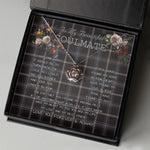 To My Beautiful Soulmate Necklace In Your Eyes I Have Found My Home Clan Navy Dress Blue Tartan Crown Pendant Necklace