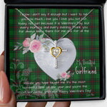 Gift For My Beautiful Girlfriend Necklace Valentine Necklace Clan Anstruther Hunting Tartan Cross Dancing Necklace Scottish Tartan Jewelry
