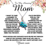 Opal Turtle Necklace - To my Amazing Mom Gift From Son Mother's Day Necklace