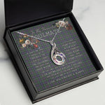 To My Beautiful Soulmate Necklace In Your Eyes I Have Found My Home Clan Forbes of Druinnor Tartan Rising Phoenix Necklace