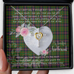 Gift For My Beautiful Girlfriend Necklace Valentine Necklace Clan Cochrane Hunting Tartan Cross Dancing Necklace Scottish Tartan Jewelry