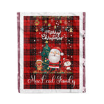 Personalized Gift Tartan Plaid Blanket Clan MacLeod Of Raasay With Funny Santa Snowman Reindeer Merry Christmas Fleece Blanket, Home Living Room, Plaid Blanket, Tartan Blanket, Scottish Blanket, Buffalo fleece blanket, Christmas Blanket