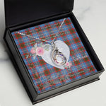 Rising Phoenix Necklace - Valentine Necklace Clan Edinburgh Tartan Gift for Girlfriend, Gift for My Wife Rising Phoenix Necklace