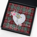 Gift For My Beautiful Girlfriend Necklace Valentine Necklace Clan Crawford Tartan Cross Dancing Necklace Scottish Tartan Jewelry