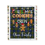Personalized Gift Tartan Plaid Blanket Clan Gunn Modern With Christmas Cookie Baking Crew Christmas Gift Blanket, Plaid Blanket, Christmas Fleece Blanket, Christmas Blanket, Tartan Blanket, Scottish Blanket, Scotland Blanket, Family Name Blanket, Custom Blanket, Personalized Blanket
