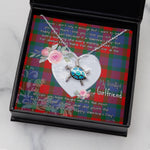 Sea Turtle Necklace Gift for My Beautiful Girlfriend Valentines Necklace Clan Mar Tartan Blue Turtle Necklace