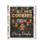 Personalized Gift Tartan Plaid Blanket Clan Cairns Hunting With Christmas Cookie Baking Crew Christmas Gift Blanket, Plaid Blanket, Christmas Fleece Blanket, Christmas Blanket, Tartan Blanket, Scottish Blanket, Scotland Blanket, Family Name Blanket, Custom Blanket, Personalized Blanket