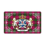 Doormat - Welcome Mat Scottish Crawford Modern Clan Badge Tartan Door Mat, Plaid Doormat