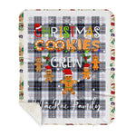 Personalized Gift Tartan Plaid Blanket Clan MacRae Dress Modern With Christmas Cookie Baking Crew Christmas Gift Sherpa Blanket, tartan sherpa blanket,buffalo plaid sherpa blanket,christmas sherpa blanket,Christmas Throw Blanket,green plaid sherpa blanket,green sherpa blanket