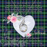 Rising Phoenix Necklace - Valentine Necklace Clan Farquharson Ancient Tartan Gift for Girlfriend, Gift for My Wife Rising Phoenix Necklace