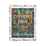 Personalized Gift Tartan Plaid Blanket Clan Cathcart With Christmas Cookie Baking Crew Christmas Gift Blanket, Plaid Blanket, Christmas Fleece Blanket, Christmas Blanket, Tartan Blanket, Scottish Blanket, Scotland Blanket, Family Name Blanket, Custom Blanket, Personalized Blanket