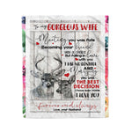 Scotstee Shop - Personalized Gift Quote For Wife Birthday, Wife Couple Wedding Family Gifts Fleece Blanket