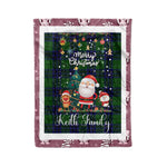 Personalized Gift Tartan Plaid Blanket Clan Keith Modern With Funny Santa Snowman Reindeer Merry Christmas Fleece Blanket, Home Living Room, Plaid Blanket, Tartan Blanket, Scottish Blanket, Buffalo fleece blanket, Christmas Blanket