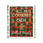 Personalized Gift Tartan Plaid Blanket Clan Pollock With Christmas Cookie Baking Crew Christmas Gift Blanket, Plaid Blanket, Christmas Fleece Blanket, Christmas Blanket, Tartan Blanket, Scottish Blanket, Scotland Blanket, Family Name Blanket, Custom Blanket, Personalized Blanket