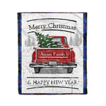 Tartan Blanket Vintage Red Truck with Christmas Tree Family Scottish Clan Angus Modern plaid blanket, red plaid blanket, buffalo plaid blanket, green plaid blanket, plaid fleece blanket, blue plaid blanket, red tartan blanket, tartan plaid blanket, black and white plaid blanket, , christmas plaid blanket, orange plaid blanket, tartan plaid throw blanket, pink plaid blanket, brown plaid blanket, buffalo check blanket