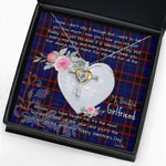 Gift For My Beautiful Girlfriend Necklace Valentine Necklace Clan Home Modern Tartan Cross Dancing Necklace Scottish Tartan Jewelry