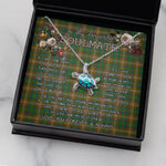 Sea Turtle Necklace To My Beautiful Soulmate Necklace In Your Eyes I Have Found My Home Clan Chisholm Hunting Tartan Blue Turtle Necklace