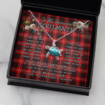 Sea Turtle Necklace To My Beautiful Soulmate Necklace In Your Eyes I Have Found My Home Clan Cunningham Tartan Blue Turtle Necklace