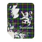 Sherpa Blanket - Tartan Blanket Thistle and Lion Scottish Clan MacDonell of Glengarry Plaid Blanket, plaid sherpa blanket queen,purple sherpa blanket,queen sherpa blanket,queen size sherpa blanket,red sherpa blanket,scottish tartan blankets,sherpa blanket,sherpa christmas blanket