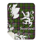 Sherpa Blanket - Tartan Blanket Thistle and Lion Scottish Clan Cochrane Hunting Plaid Blanket, plaid sherpa blanket queen,purple sherpa blanket,queen sherpa blanket,queen size sherpa blanket,red sherpa blanket,scottish tartan blankets,sherpa blanket,sherpa christmas blanket