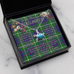Sea Turtle Necklace To My Beautiful Soulmate Necklace In Your Eyes I Have Found My Home Clan MacIntyre Hunting Modern Tartan Blue Turtle Necklace