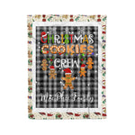 Personalized Gift Tartan Plaid Blanket Clan MacPhee Black With Christmas Cookie Baking Crew Christmas Gift Blanket, Plaid Blanket, Christmas Fleece Blanket, Christmas Blanket, Tartan Blanket, Scottish Blanket, Scotland Blanket, Family Name Blanket, Custom Blanket, Personalized Blanket
