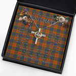 To My Beautiful Soulmate Necklace In Your Eyes I Have Found My Home Clan Grant of Edinchat Tartan Cross Dancing Necklace