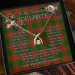 To My Beautiful Soulmate Necklace In Your Eyes I Have Found My Home Clan MenZies Tartan Wishbone Dancing Necklace