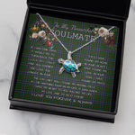 Sea Turtle Necklace To My Beautiful Soulmate Necklace In Your Eyes I Have Found My Home Clan Ogilvie Hunting Tartan Blue Turtle Necklace