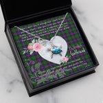 Sea Turtle Necklace Gift for My Beautiful Girlfriend Valentines Necklace Clan Morrison Tartan Blue Turtle Necklace