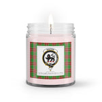 Soy Wax Candle - Buffalo Plaid Candle Clan Crest Badge Baxter Modern Tartan Plaid Soy Wax Candle, oil candle, candle handmade, wax candle, soy wax, nature wax, natural soy wax, natural soy candles, natural candle
