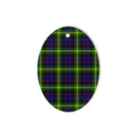 Watson Modern Tartan Oval Ornaments, Christmas Tree Ornament, Plaid Christmas Ornaments, Ceramic Oval Christmas Tree Decoration, Tartan Oval Ornaments, Christmas Tree Ornament, Plaid Christmas Ornaments, Ceramic Oval Christmas Tree Decoration