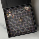 To My Beautiful Soulmate Necklace In Your Eyes I Have Found My Home Clan Navy Dress Blue Tartan Crown Pendant Necklace