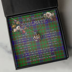 To My Beautiful Soulmate Necklace In Your Eyes I Have Found My Home Clan Adam Hunting Tartan Crown Pendant Necklace